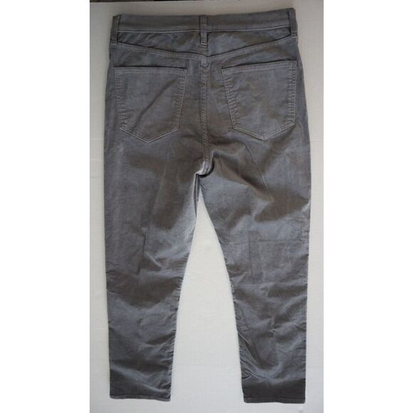GAP 728856 Women's Sz 31/12R Pilot Gray High Rise Velvet Vintage Slim Pants - Picture 2 of 14